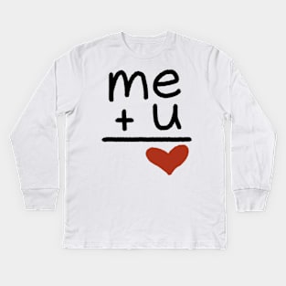 Love defined in math Kids Long Sleeve T-Shirt